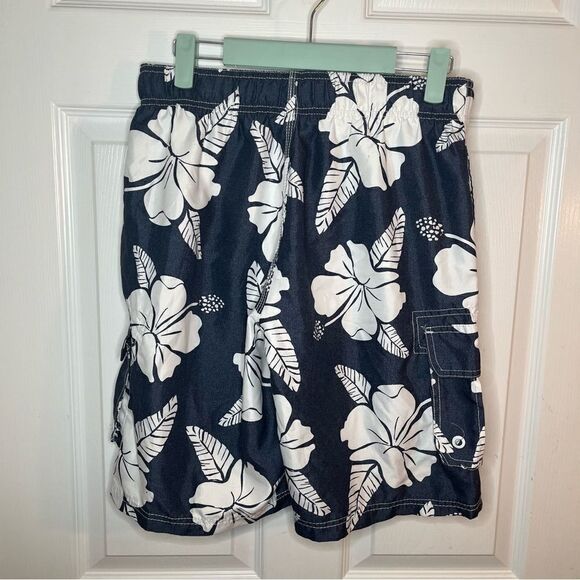 Op Men’s Hawaiian Board Shorts Cargo Waist Swim Shorts Drawstring Waist 28-30 S - Picture 7 of 11